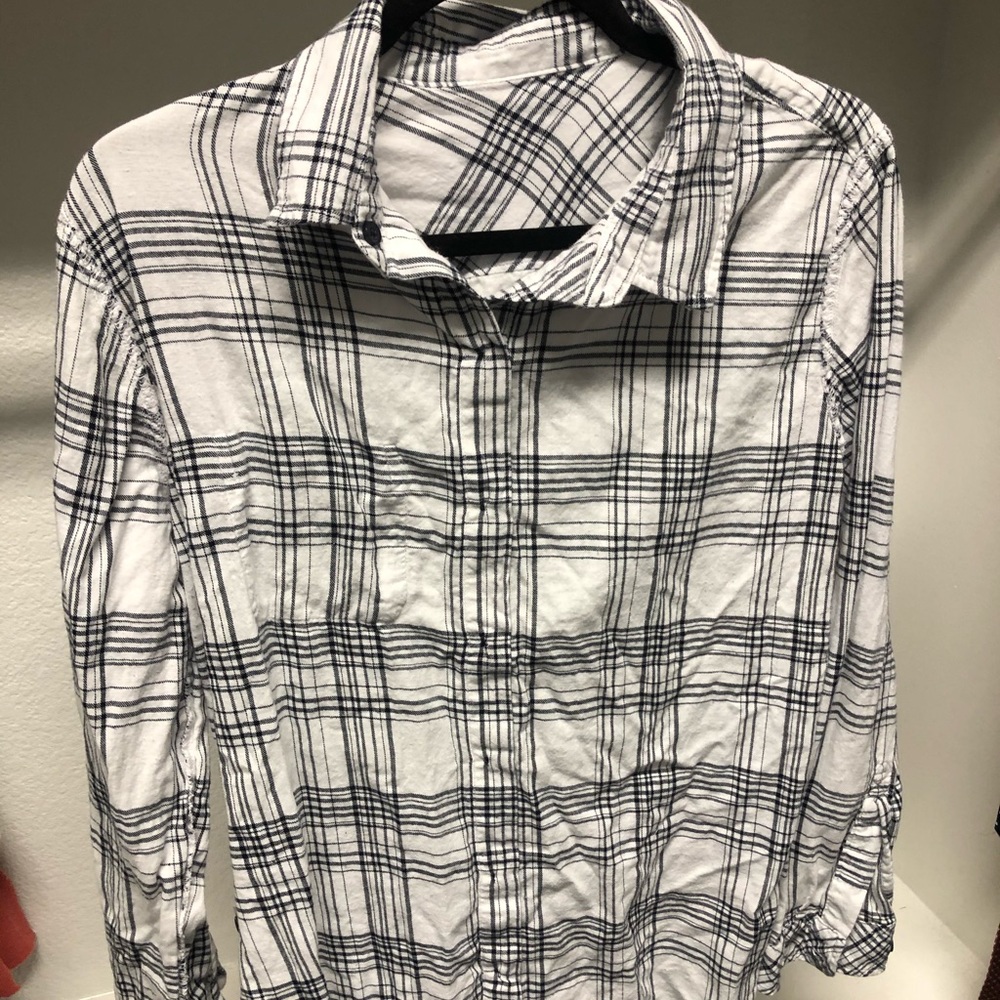 Black and White Plaid flannel